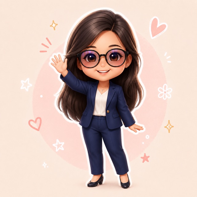 Cartoon of Polly waving hello